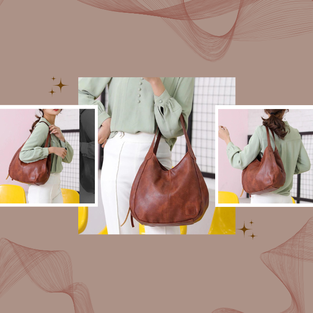 Lizi | Casual Schoudertas met Vintage Lederlook