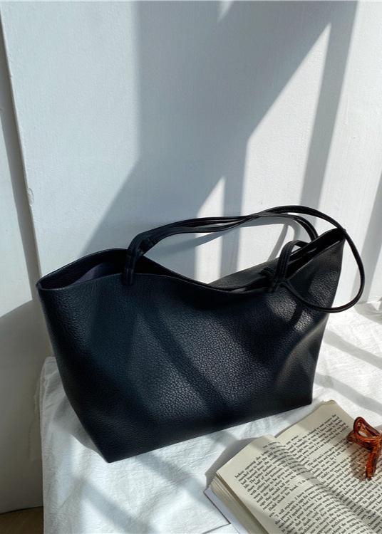 Elegante Ruime Leren Dames Shopper Tas