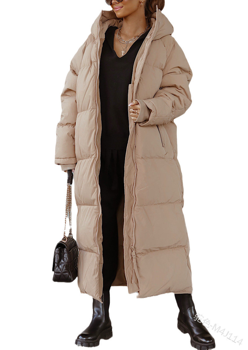 Winter Quilted Women's Puffer Jacket with Long Fit