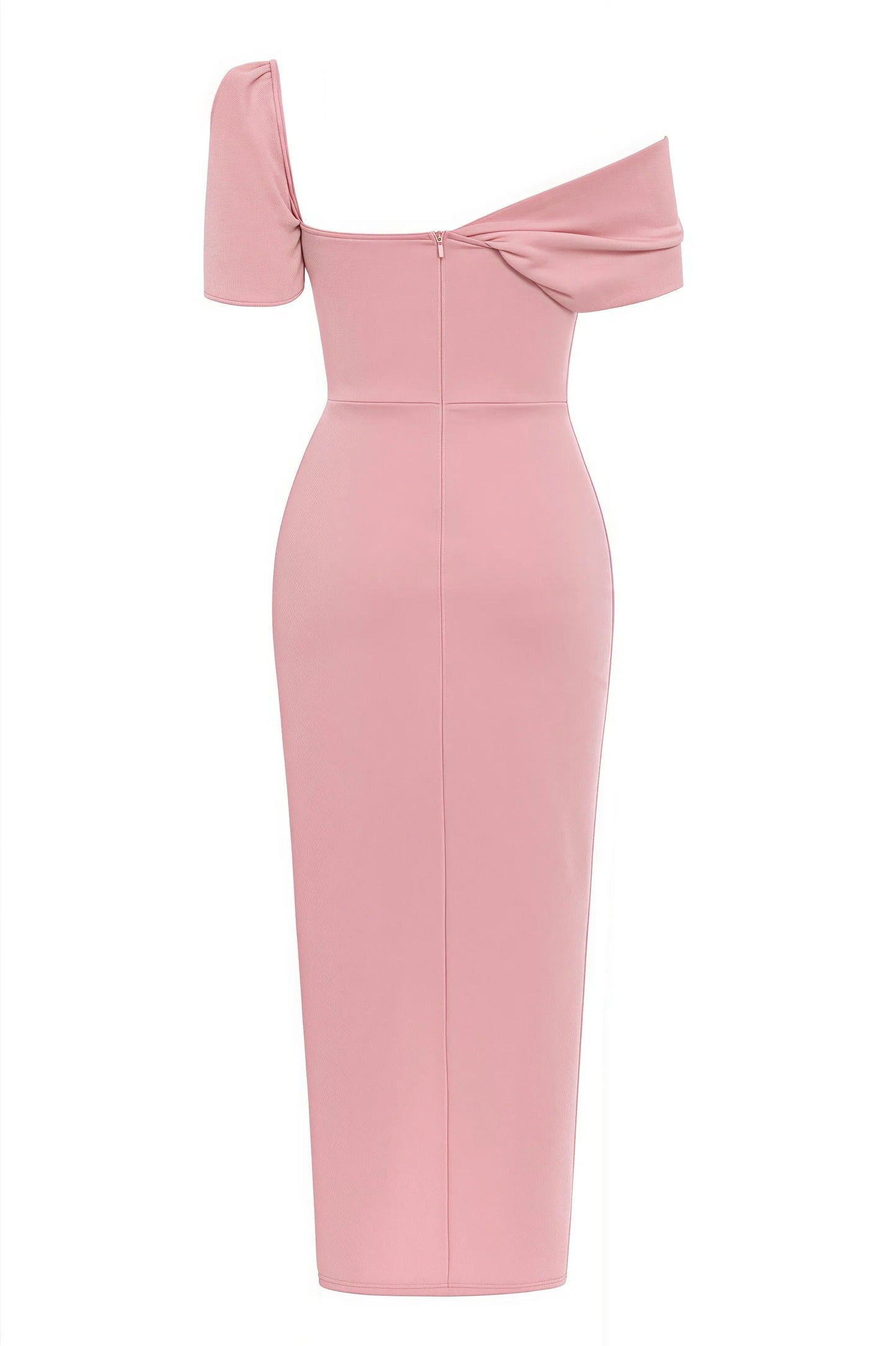 Lyza | Asymmetrische Avondjurk met Split en Off-Shoulder Detail