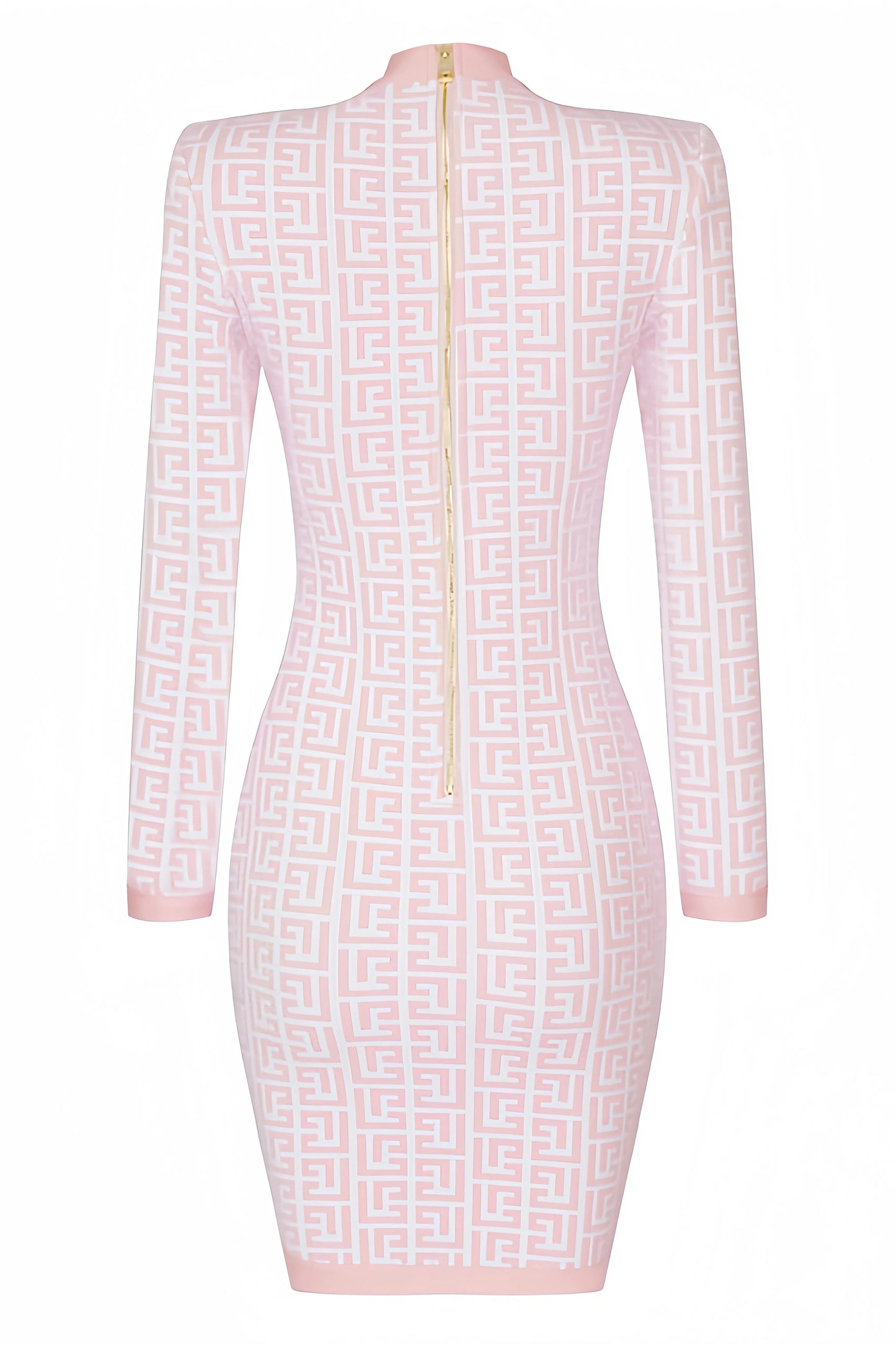Heeva | Gebreide Bodycon Mini Jurk met Structuur