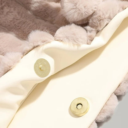 Lina | Luxe Faux Fur Handtas met Gestructureerde Look
