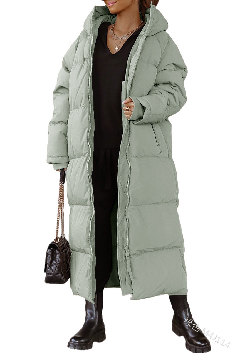 Winter Quilted Women's Puffer Jacket with Long Fit