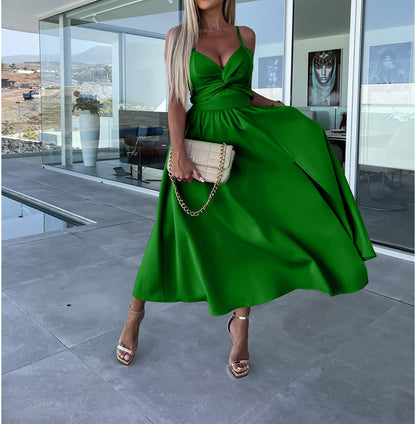 Grazia | Zomerse Cut-Out Midi Jurk met Split