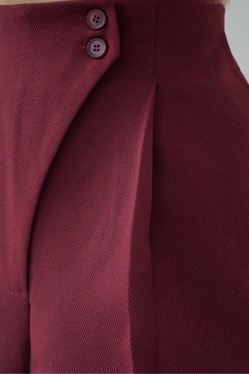 Elegante Hoge Taille Dames Pantalon met Wijde Pijpen