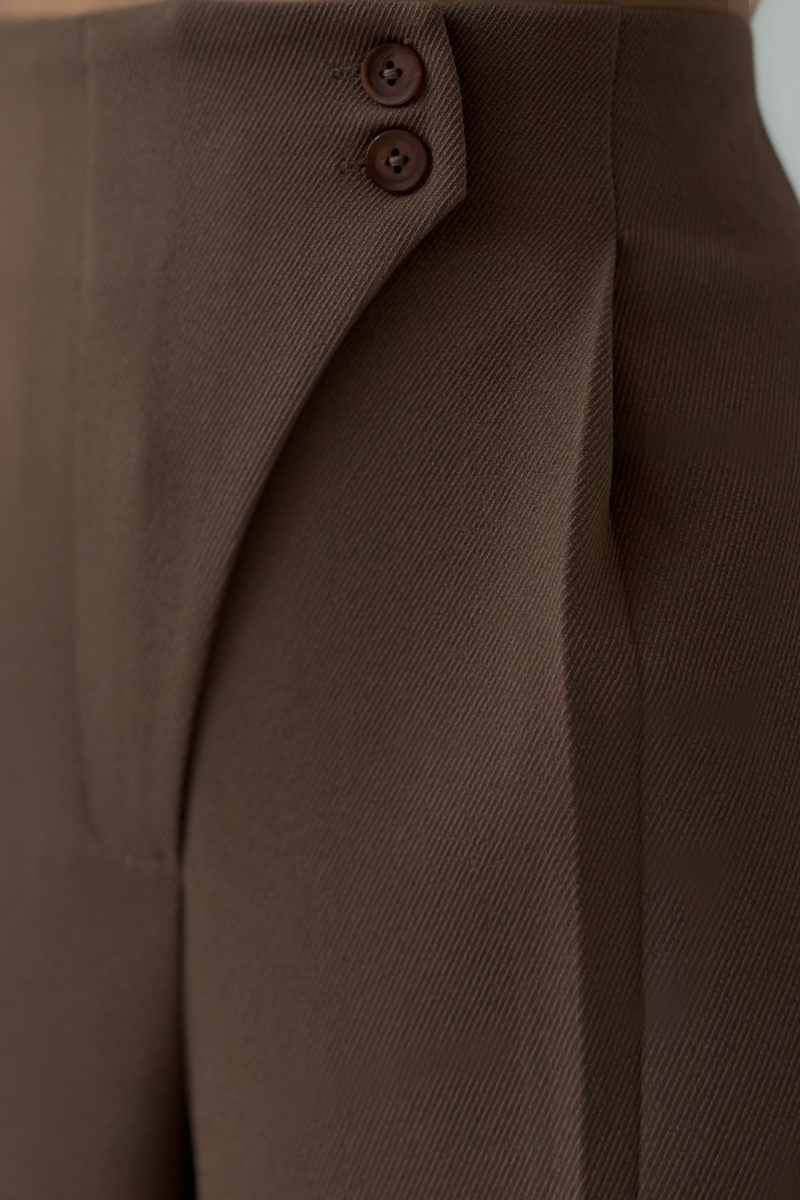 Elegante Hoge Taille Dames Pantalon met Wijde Pijpen