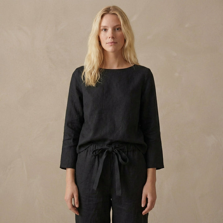 Comfortabele Dames Loungewear Set Met Losse Top En Broek