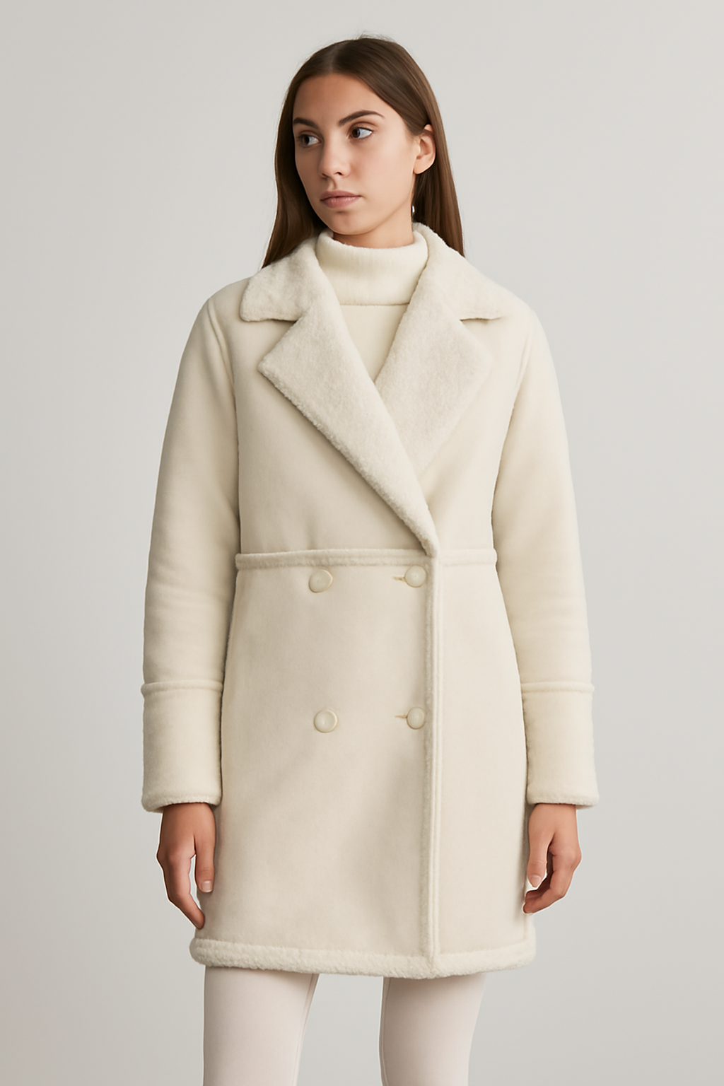 Oversized Warme Dames Fleece Jas met Zachte Voering