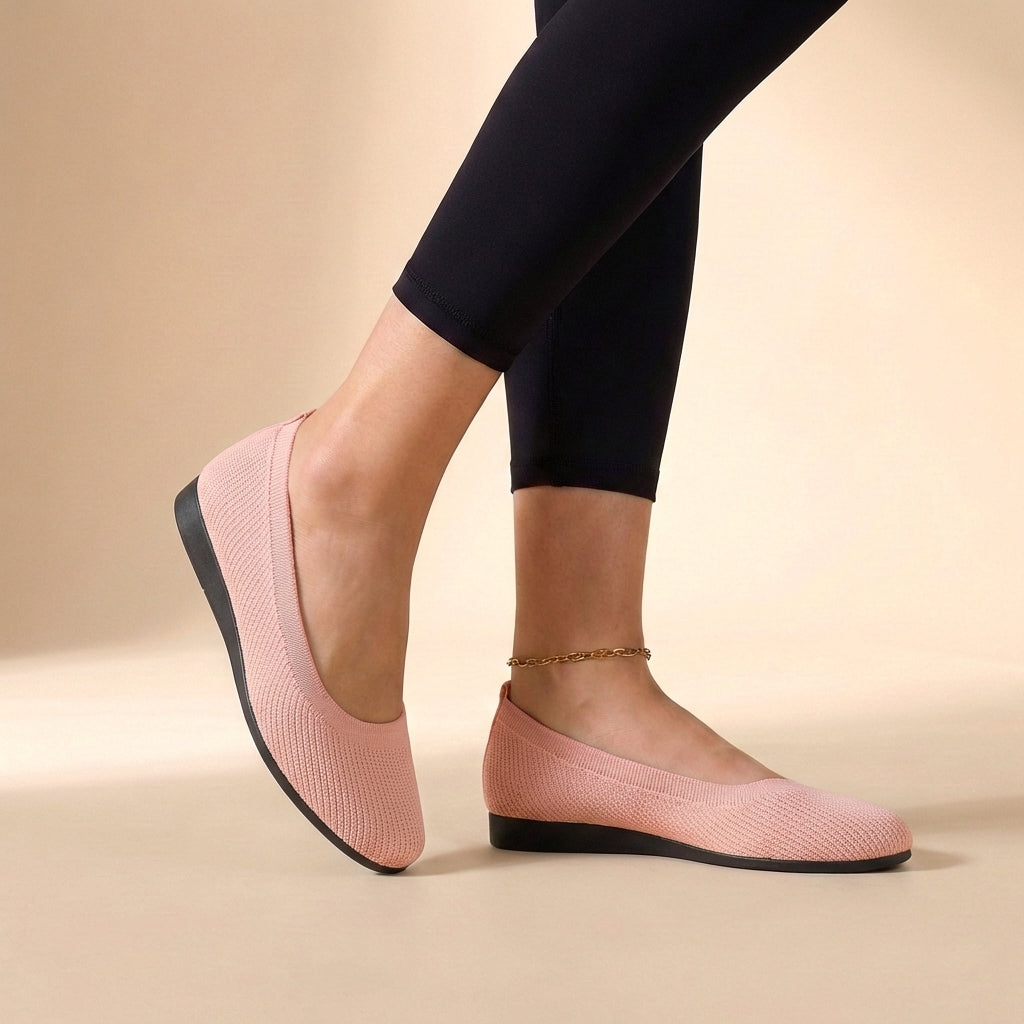 Women's Casual Ballerina Sandals With Slip-On Style And Low Sole