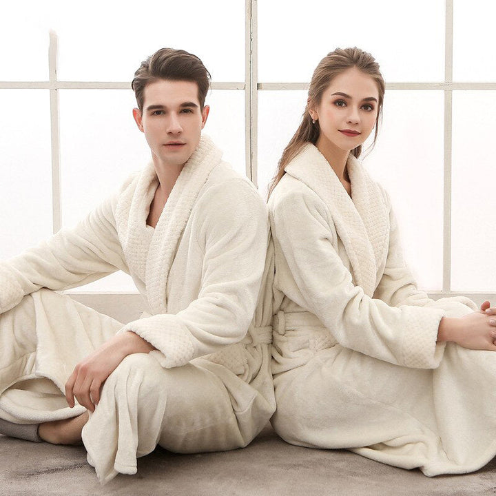 Comfortabele Unisex Teddy Badjas met Riem en Zakken