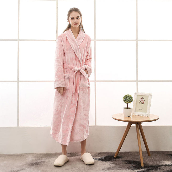 Comfortabele Unisex Teddy Badjas met Riem en Zakken