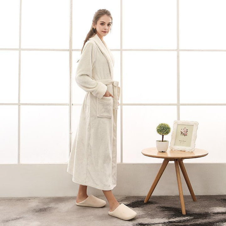Comfortabele Unisex Teddy Badjas met Riem en Zakken