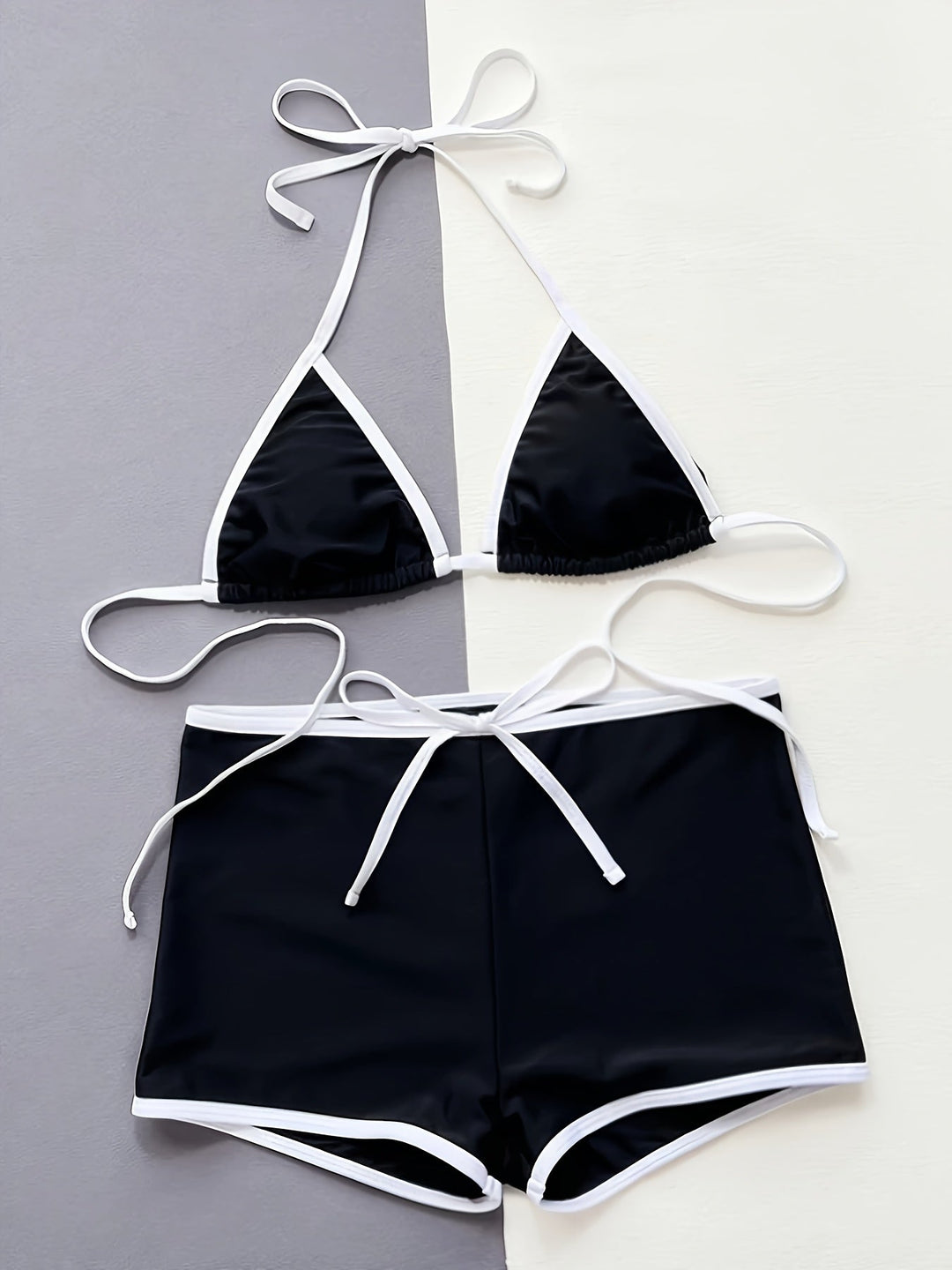 Delanna | Sportowe bikini trójkątne i szorty