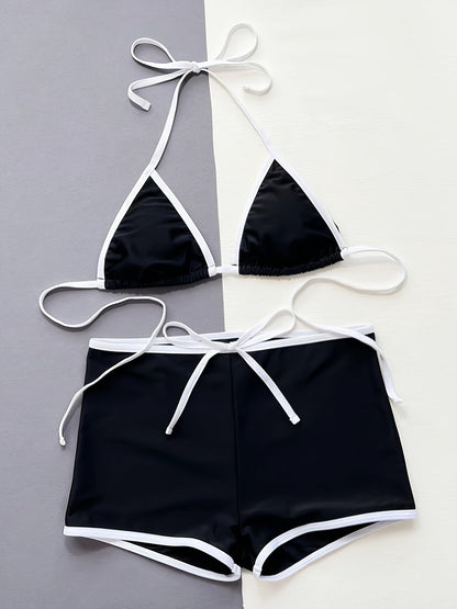 Delanna | Sportieve Triangel Bikini & Shorts