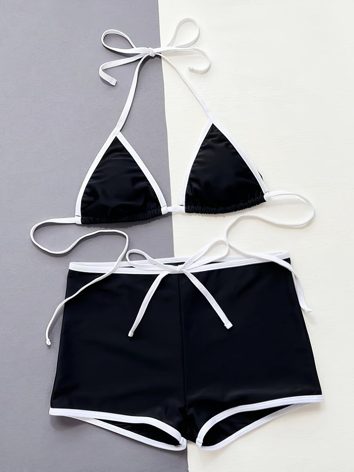 Delanna | Sportowe bikini trójkątne i szorty