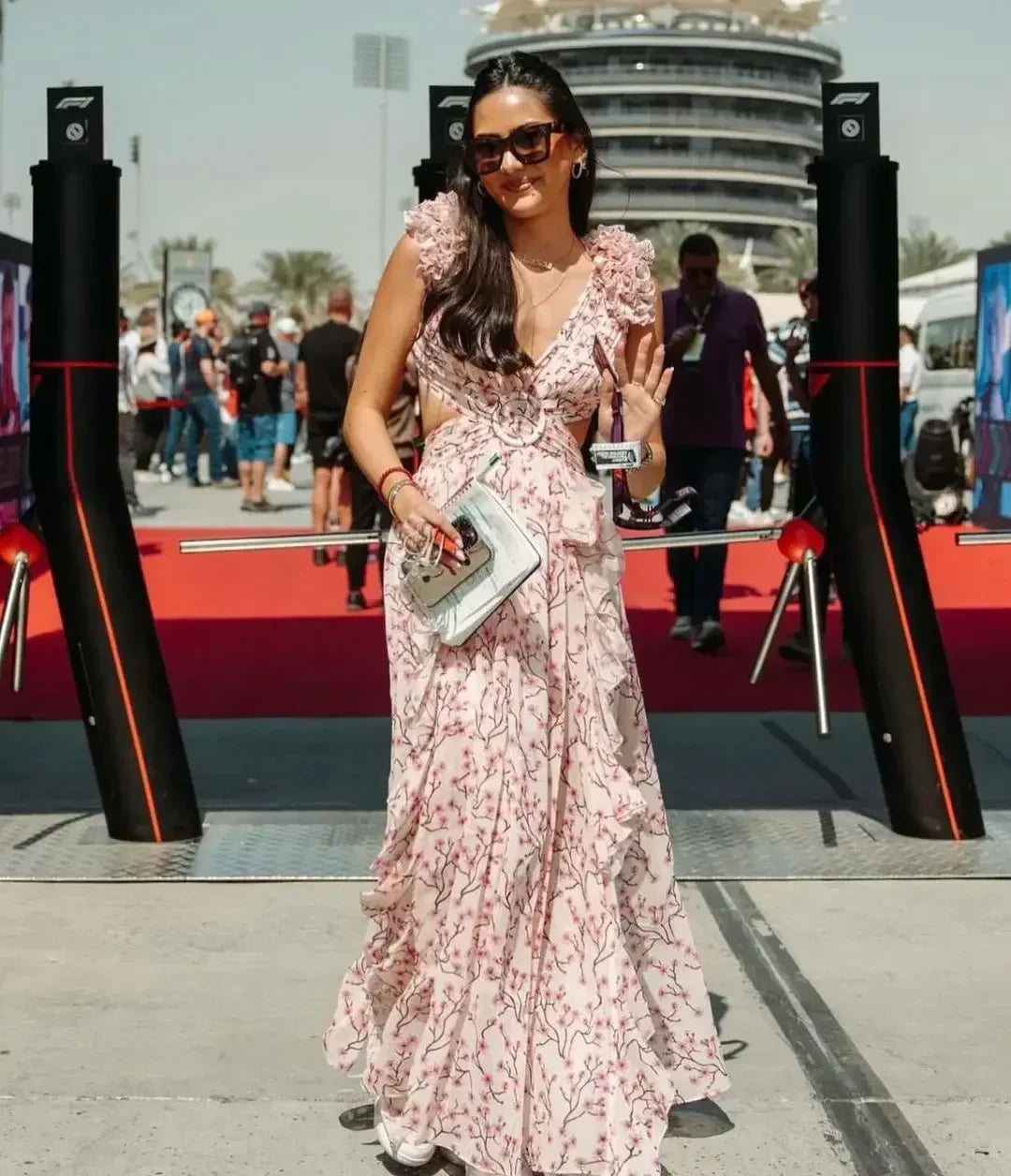 Cera | Romantische Zomerjurk met Bloemenprint en Ruches