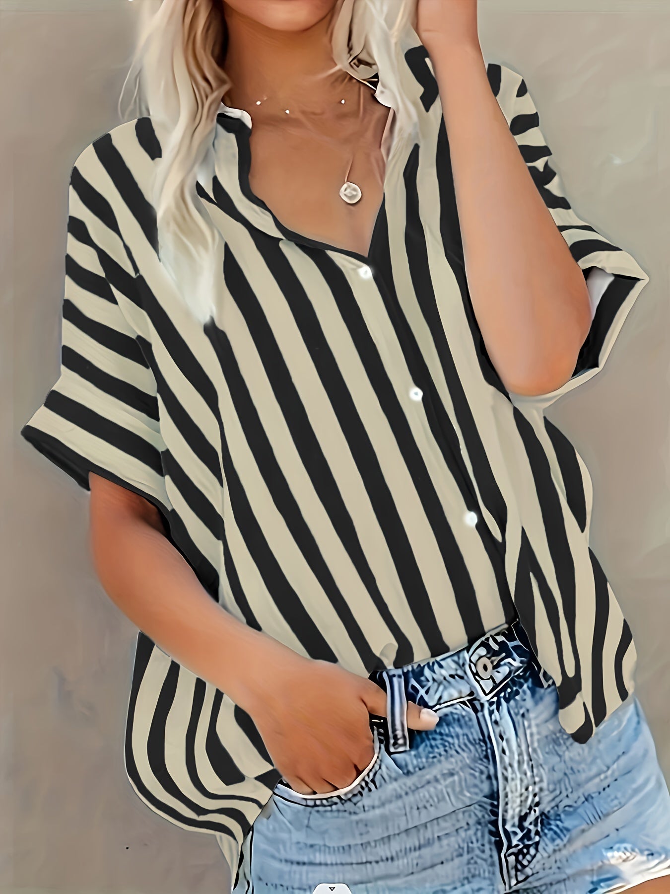 Bency | Zomerse Gestreepte Blouse