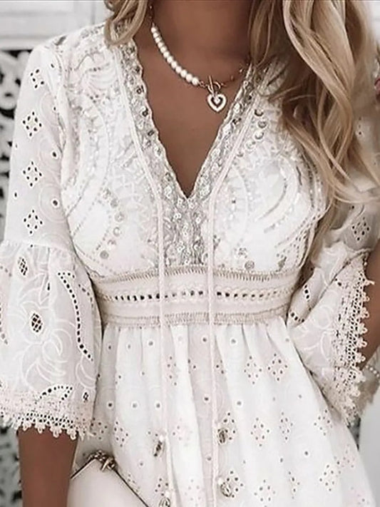 Marisa | Zomerse Boho Kantjurk