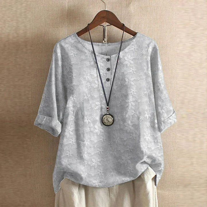 Anya | Floral Print Oversized Blouse for Women