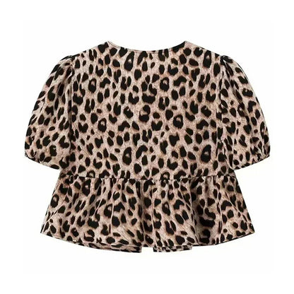 Allegra | Pofmouwen Top met Strikdetail voor Dames