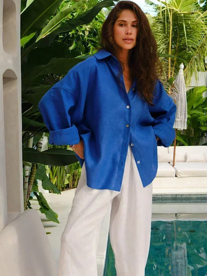 Gusta | Zomerse Linnen Blouse