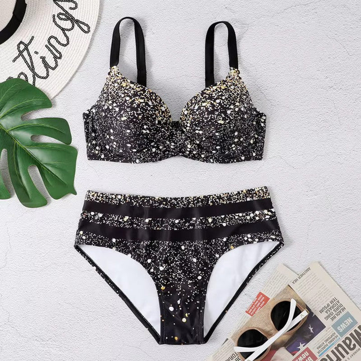 Cecile | Tropikalne bikini z wysokim stanem