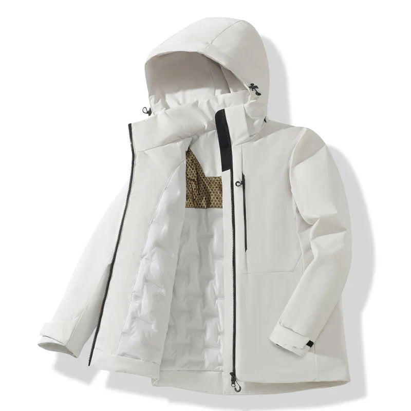 Veste polaire imperméable unisexe, coloris blanc