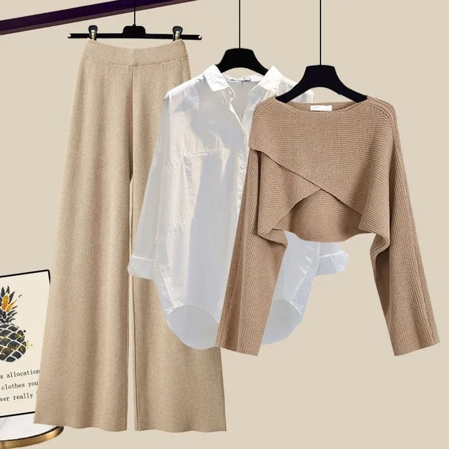 Trista | Stijlvolle Driedelige Set met Oversized Broek