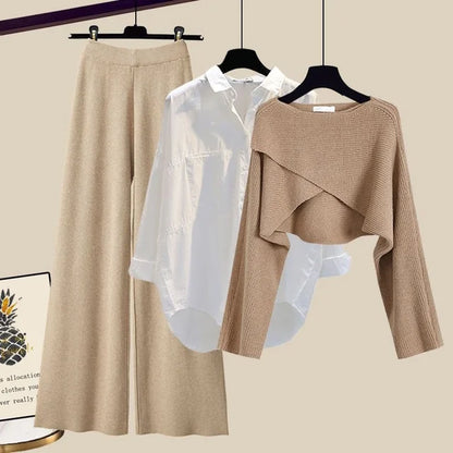 Trista | Stijlvolle Driedelige Set met Oversized Broek