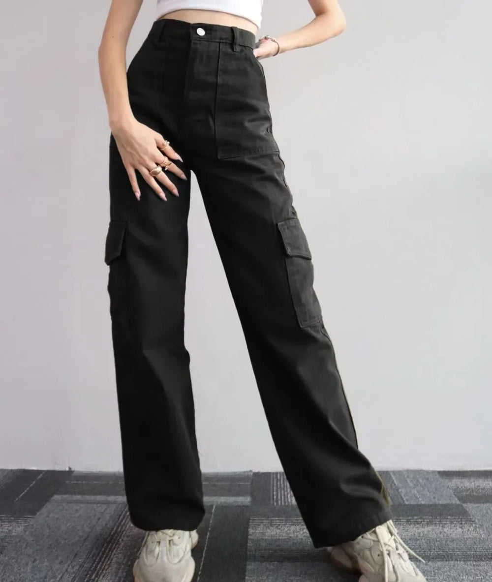 Perfect High Waist Cargo Jeans | Comfortable Fit