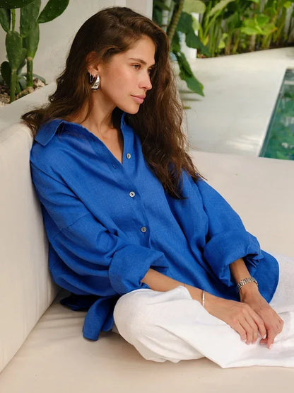 Gusta | Zomerse Linnen Blouse