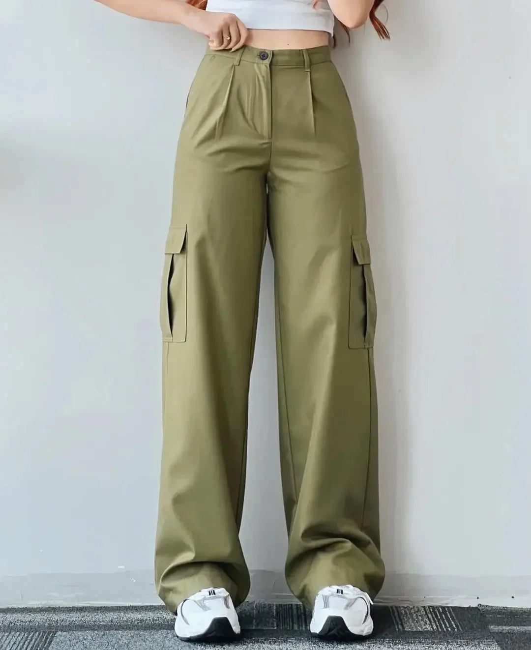 Perfect High Waist Cargo Jeans | Comfortable Fit