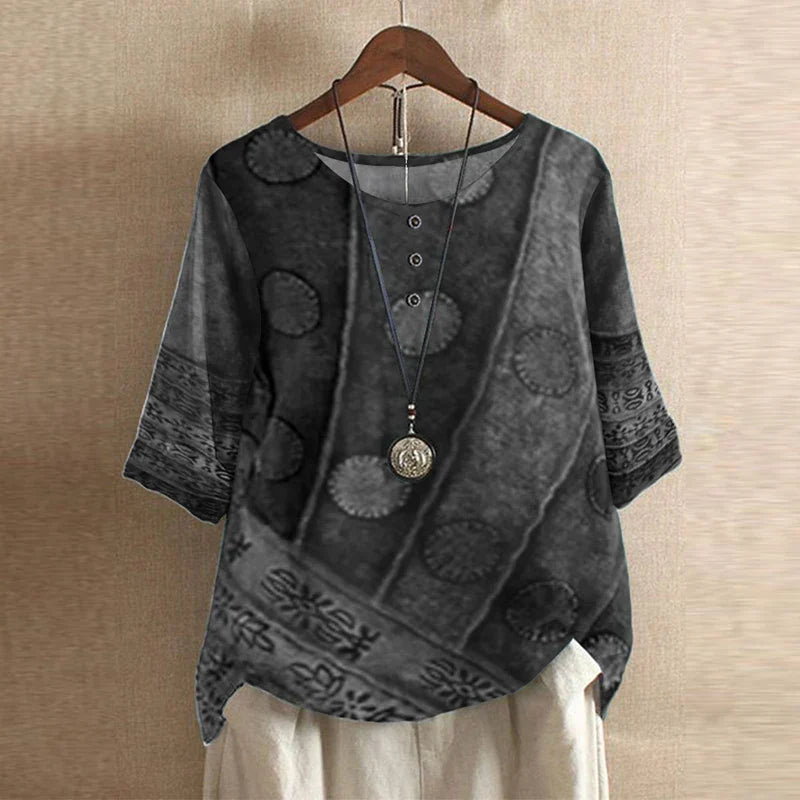 Anya | Floral Print Oversized Blouse for Women
