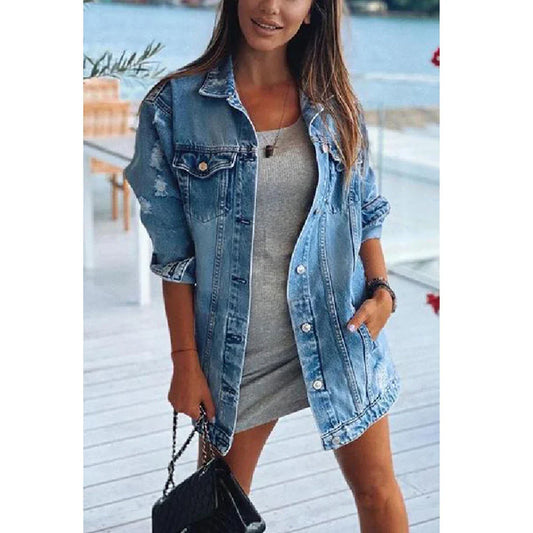 Danique | Trendy Oversized Denim Spijkerjas