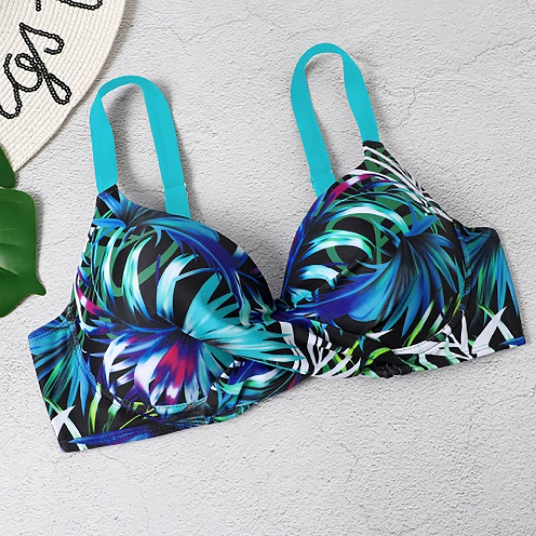 Allyson | Bikini taille haute tropical