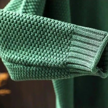 Oversized Zachte Gebreide Dames Coltrui met Lange Mouwen