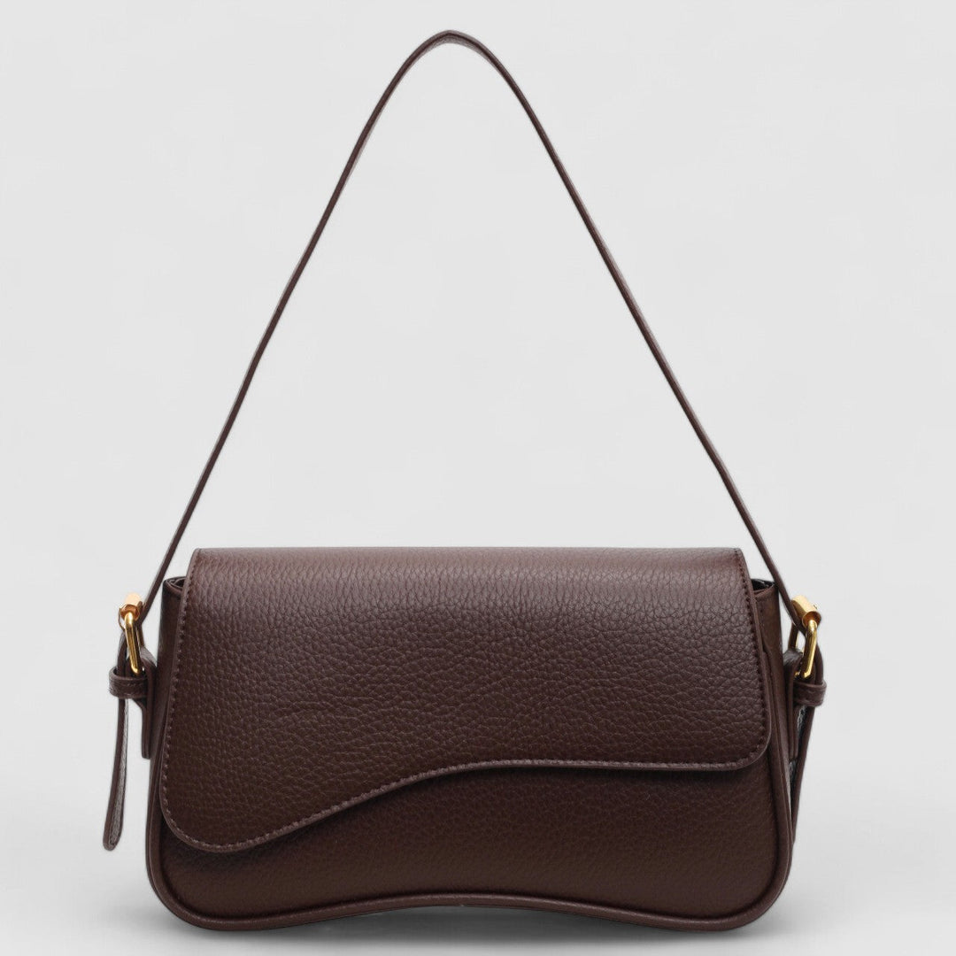 Luxury Women's Premium Vegan Leather Shoulder Bag with Flap Closure
