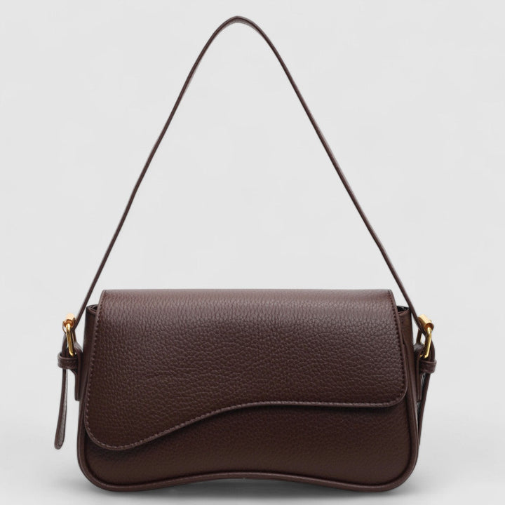 Luxury Women's Premium Vegan Leather Shoulder Bag with Flap Closure