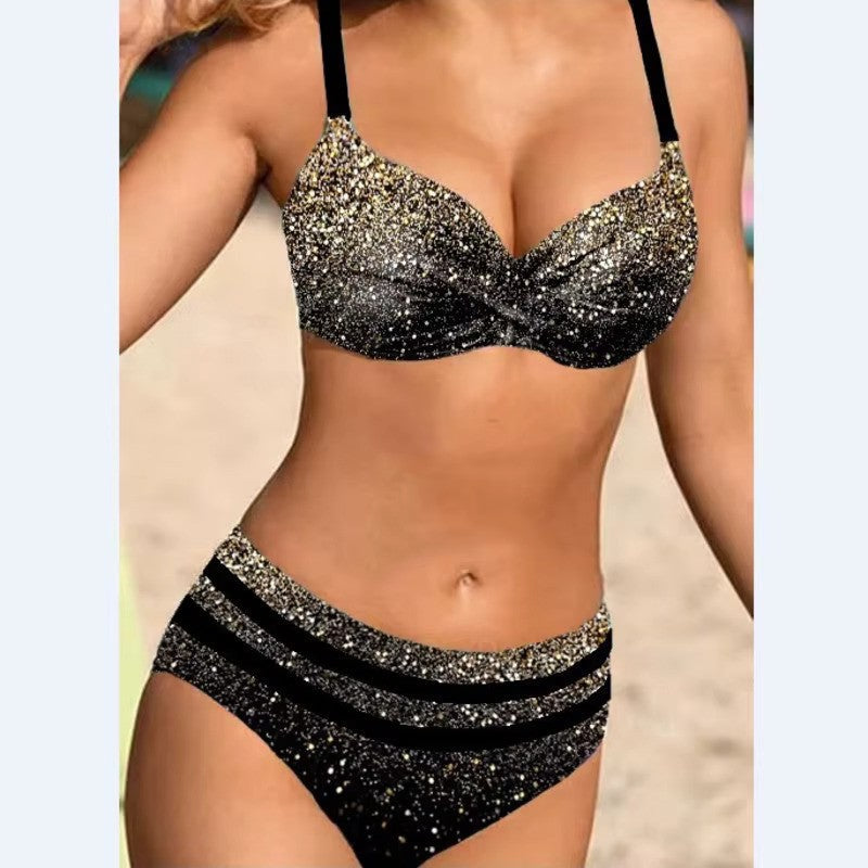 Allyson | Tropical High-Waist Bikini