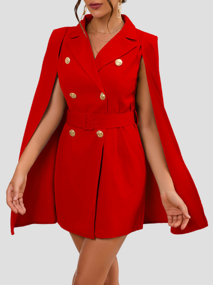 Cari | Cape Blazerjurk met Ceintuur