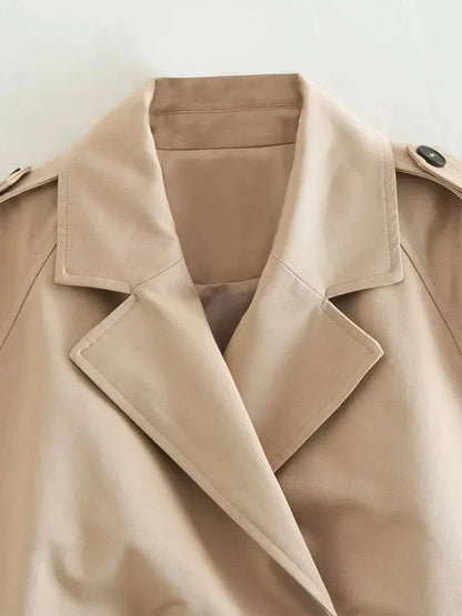 Kyra | Cropped Trench Jacket