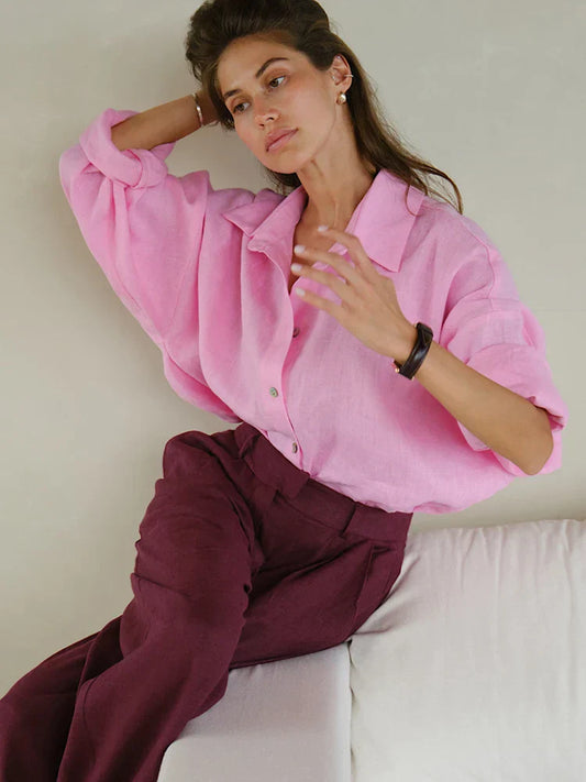 Gusta | Zomerse Linnen Blouse