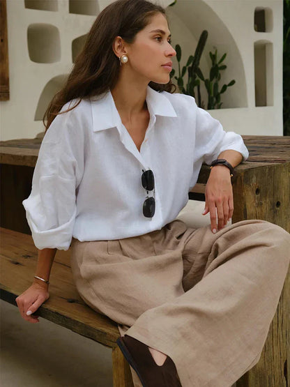 Gusta | Zomerse Linnen Blouse