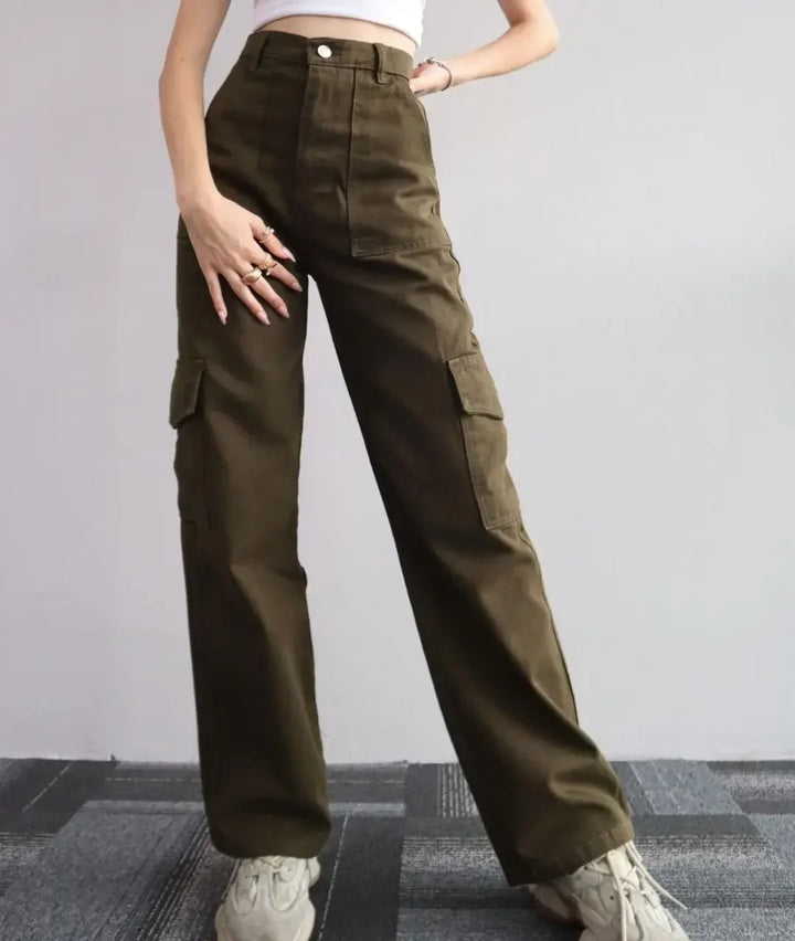 Perfect High Waist Cargo Jeans | Comfortable Fit