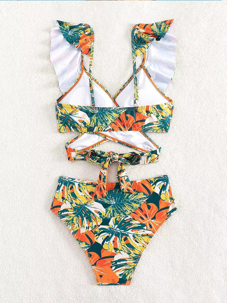 Amira | Tropische Ruffle Bikini