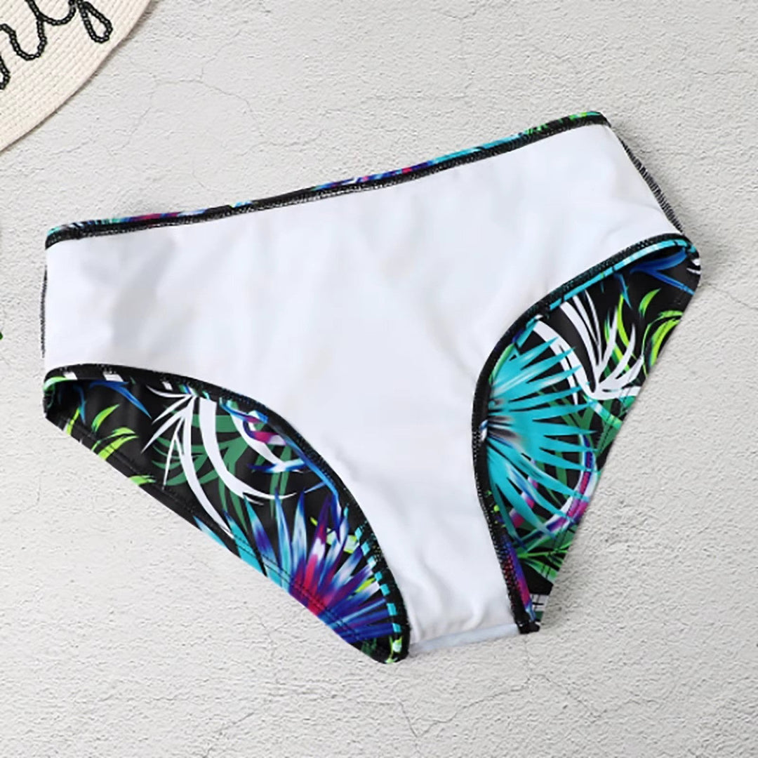 Allyson | Bikini taille haute tropical