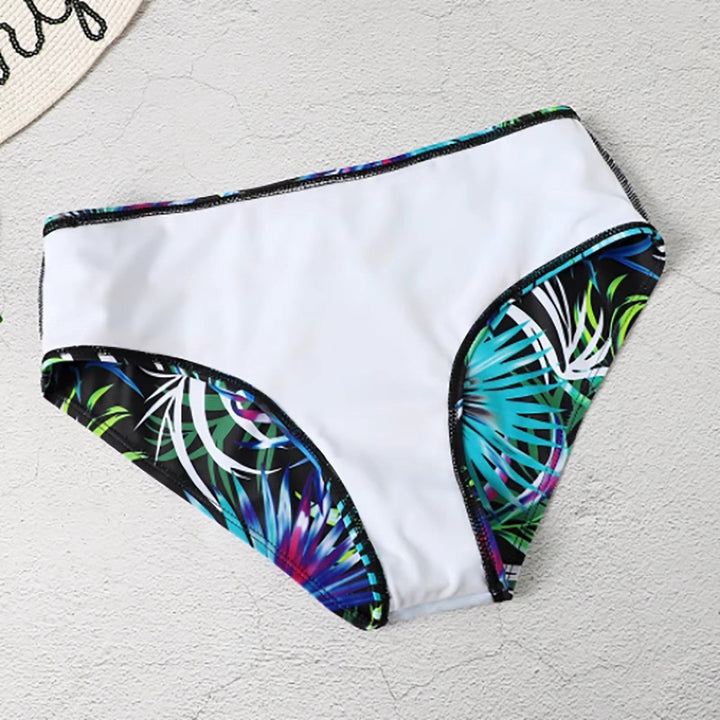 Allyson | Bikini taille haute tropical