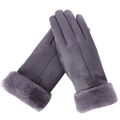 Warme Dames Handschoenen met Fleece Voering en Polsmanchet