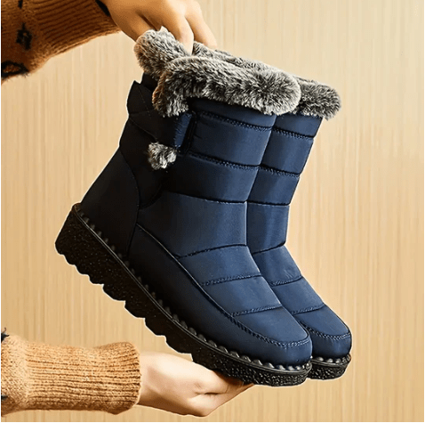 Warm Waterproof Women's Winter Boots with Fur Lining