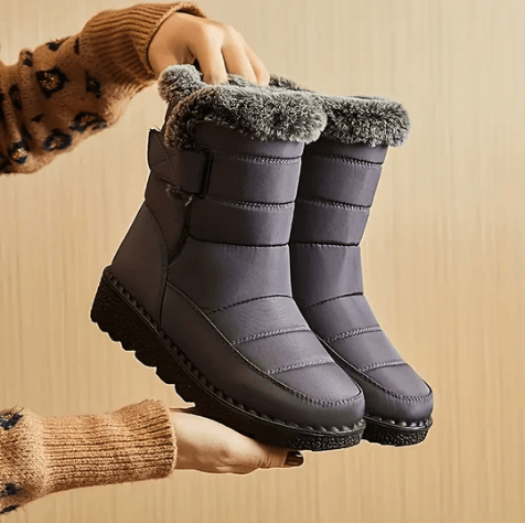 Warm Waterproof Women's Winter Boots with Fur Lining